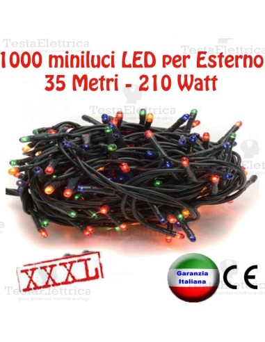 Serie da 1000 minilucciole LED 35Mt per Esterno
