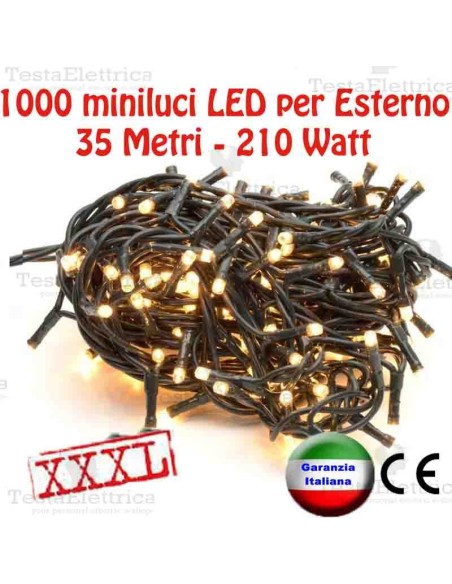 Serie da 1000 minilucciole LED 35Mt per Esterno