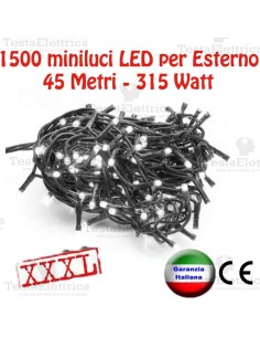 Serie da 1500 minilucciole LED 45Mt per Esterno