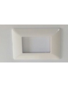 Placca in PVC bianca compatibile con serie Bticino Matix  2