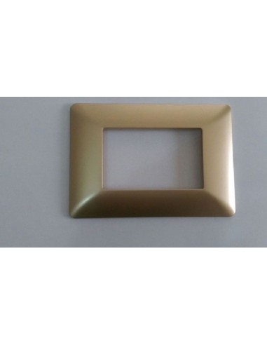 Placca in PVC Oro Satinato compatibile con serie Bticino Matix 