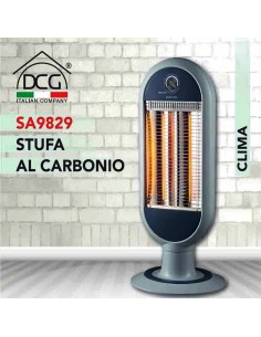 Stufa al carbonio 2 elementi 1200w dcg