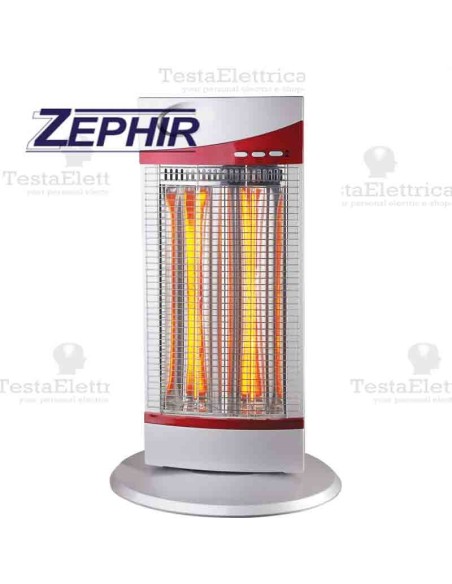 Stufa al carbonio 2 elementi 1200w Zephir