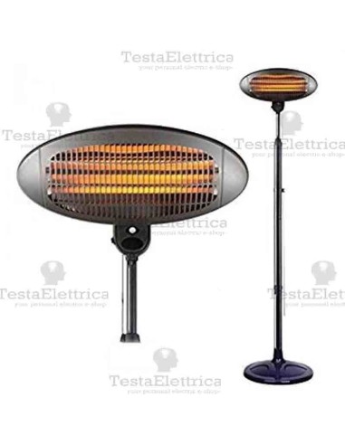 Stufa su asta 3 potenze al quarzo 2000w RosaLight