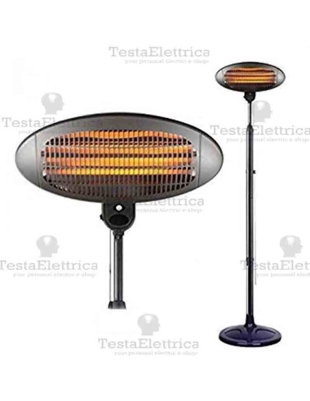 Stufa su asta 3 potenze al quarzo 2000w RosaLight