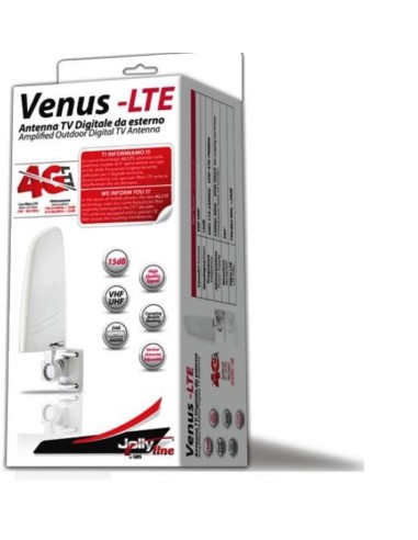 Antenna DTT amplificata LTE da balcone/barca Venus Gbs 