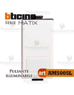 Pulsante 1P 16 AX  250 Va.c. con retroilluminazione Bticino Matix
