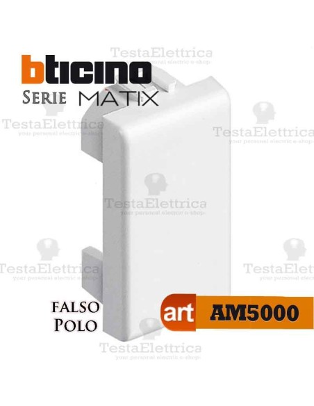  falso polo colore bianco Bticino Matix