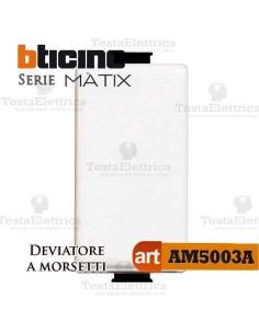 Deviatore 1P 16 AX  250 Va.c. morsetti automatici Bticino Matix