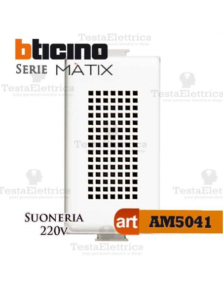 Suoneria in bronzo 230V ac Bticino Matix