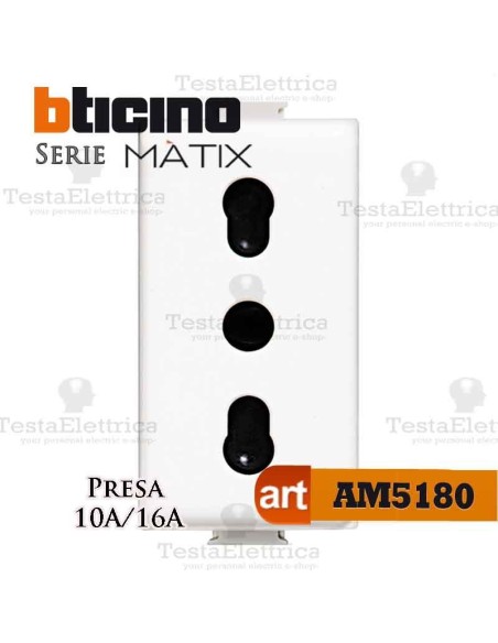 Presa bipasso 2P+T 10/16A Bticino Matix