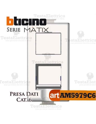 Presa Dati RJ45 Cat. 6 Bticino Matix