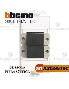  Bussola di accoppiamento per fibra ottica  SC duplex Bticino Matix 