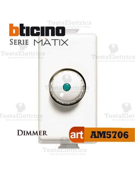 Dimmer a manopola Bticino Matix 