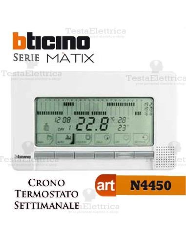 Cronotermostato settimanale esterno Bticino 