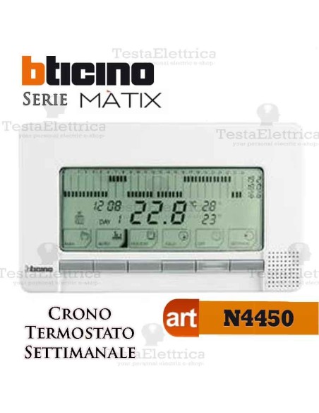 Cronotermostato settimanale esterno Bticino 