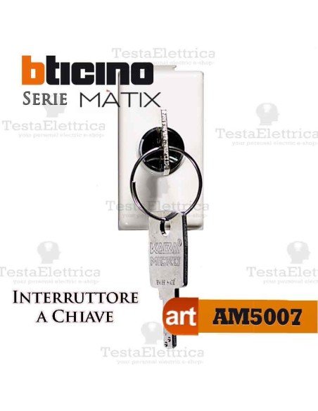 Interruttore 2P con chiave Bticino Matix