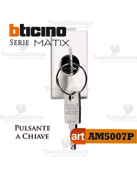 Pulsante 1P a chiave Bticino Matix