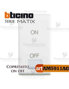  Copritasto ON OFF bianco Bticino Matix