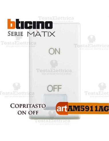  Copritasto ON OFF bianco Bticino Matix