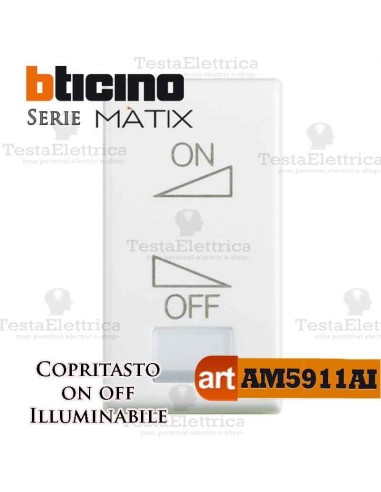  Copritasto ON OFF di regolazione Bticino Matix