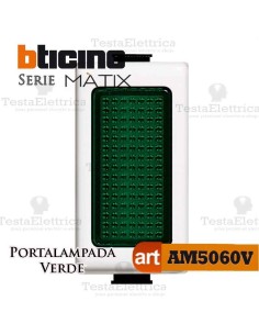 Portalampada Verde Illuminabile Bticino Matix