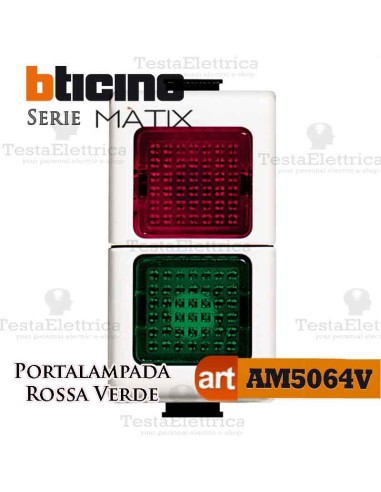Portalampada Doppio Colore Illuminabile Bticino Matix