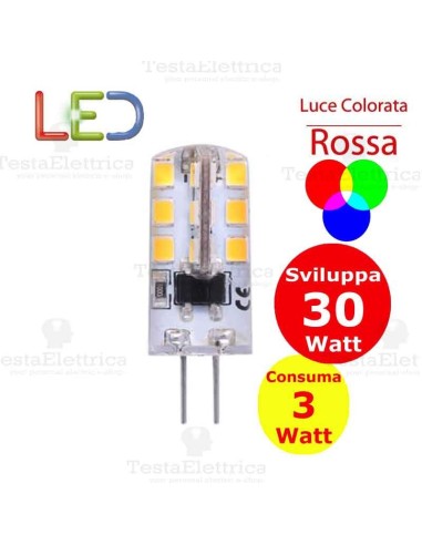 Lampada led Colorata G4 12V 3W Dgk