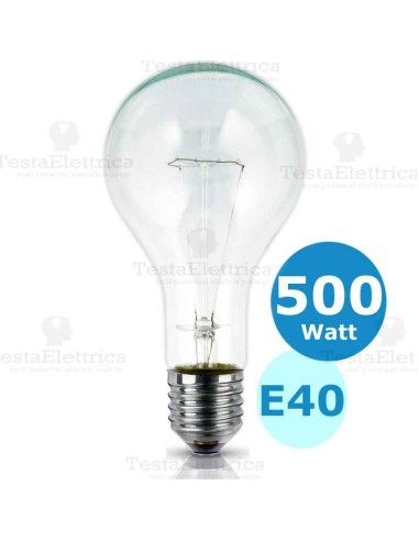 Lampada a incandescenza goliath goccia 500W E40 
