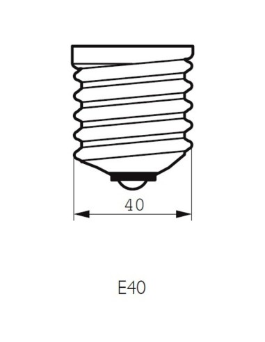 Lampada a incandescenza goliath goccia 500W E40 
