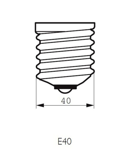 Lampada a incandescenza goliath goccia 500W E40 
