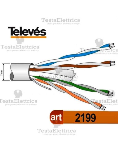 Cavo ethernet Cat. 6 Televes
