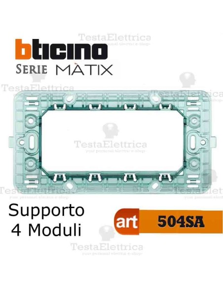 Supporto 4 moduli Bticino Matix