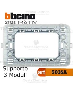 Supporto 3 moduli Bticino Màtix