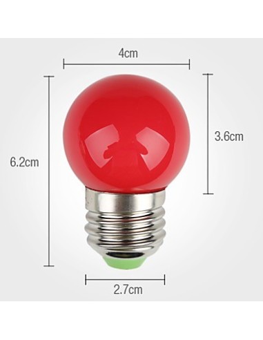 Lampadina a led colorata 0,5 watt E27 Rossa
