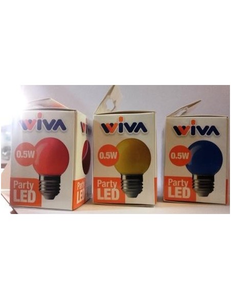 Lampadina a led colorata 0,5 watt E27 Verde