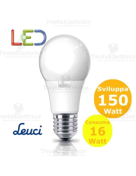 Lampadina a led  goccia 16 Watt E27 Leuci