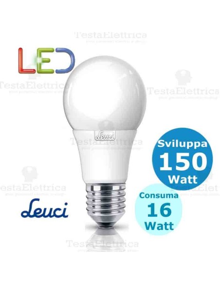 Lampadina a led  goccia 16 Watt E27 Leuci