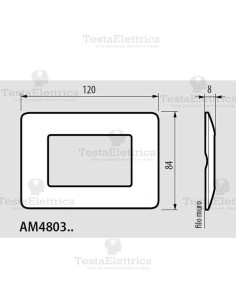 Placca 3 moduli Rosso Terra Bticino Matix 2