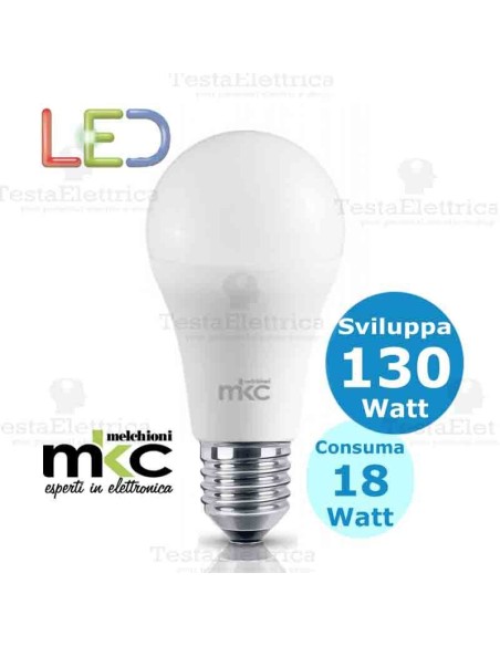 Lampadina a led  goccia 18 Watt E27 Melchioni