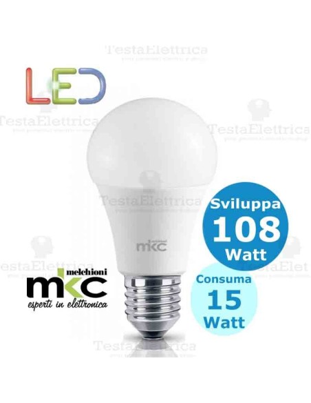 Lampadina a led  goccia 15 Watt E27 Melchioni