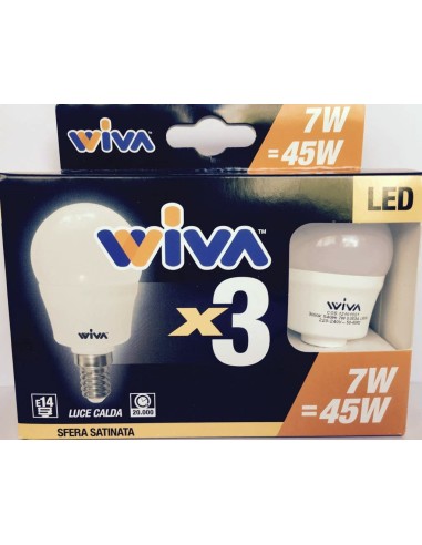 Promo 3 Pz. e14 7 watt + 1 Pz. e27 12w OMAGGIO