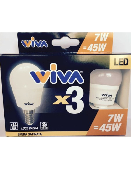 Promo 3 Pz. e14 7 watt + 1 Pz. e27 12w OMAGGIO