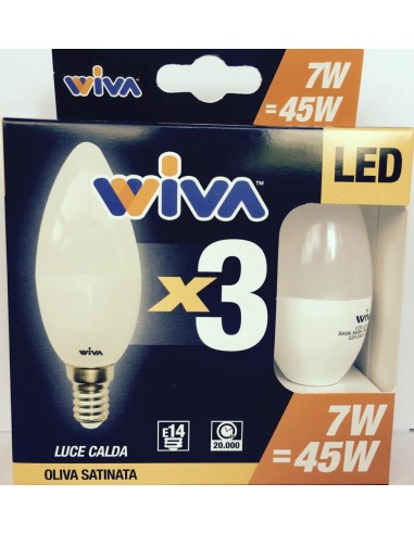 Promo 3 Pz. e14 7 watt + 1 Pz. e27 12w OMAGGIO