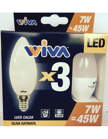 Promo 3 Pz. e14 7 watt + 1 Pz. e27 12w OMAGGIO