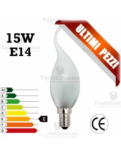 Lampada a incandescenza colpo di vento 15W E14 