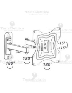 Staffa TV  23 - 37 Pollici ELB-2337/3 WHITE Gbs 2