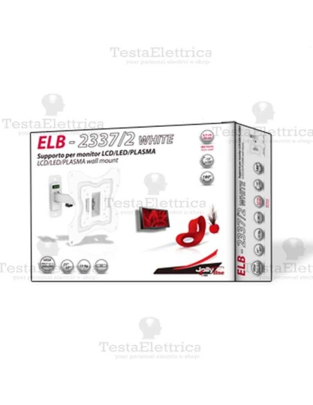 Staffa TV  23 - 37 Pollici ELB-2337/2 White Gbs
