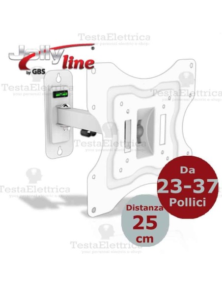 Staffa TV  23 - 37 Pollici ELB-2337/2 White Gbs