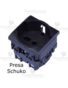 Presa Schuko compatibile con serie Bticino LivingLight